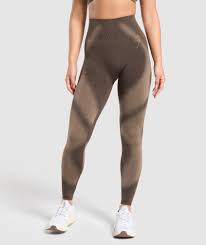 Gymshark Blur Seamless Leggings - Archive Brown/Soul Brown - XS -