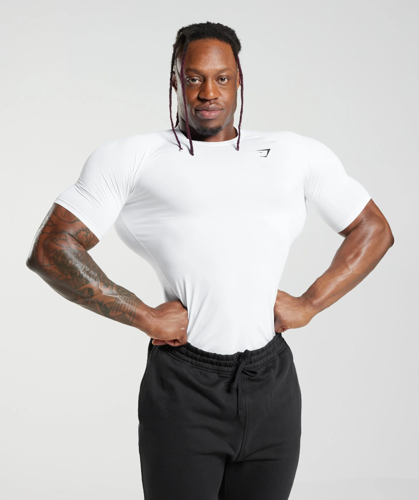 Gymshark Element Baselayer T-Shirt - White - L