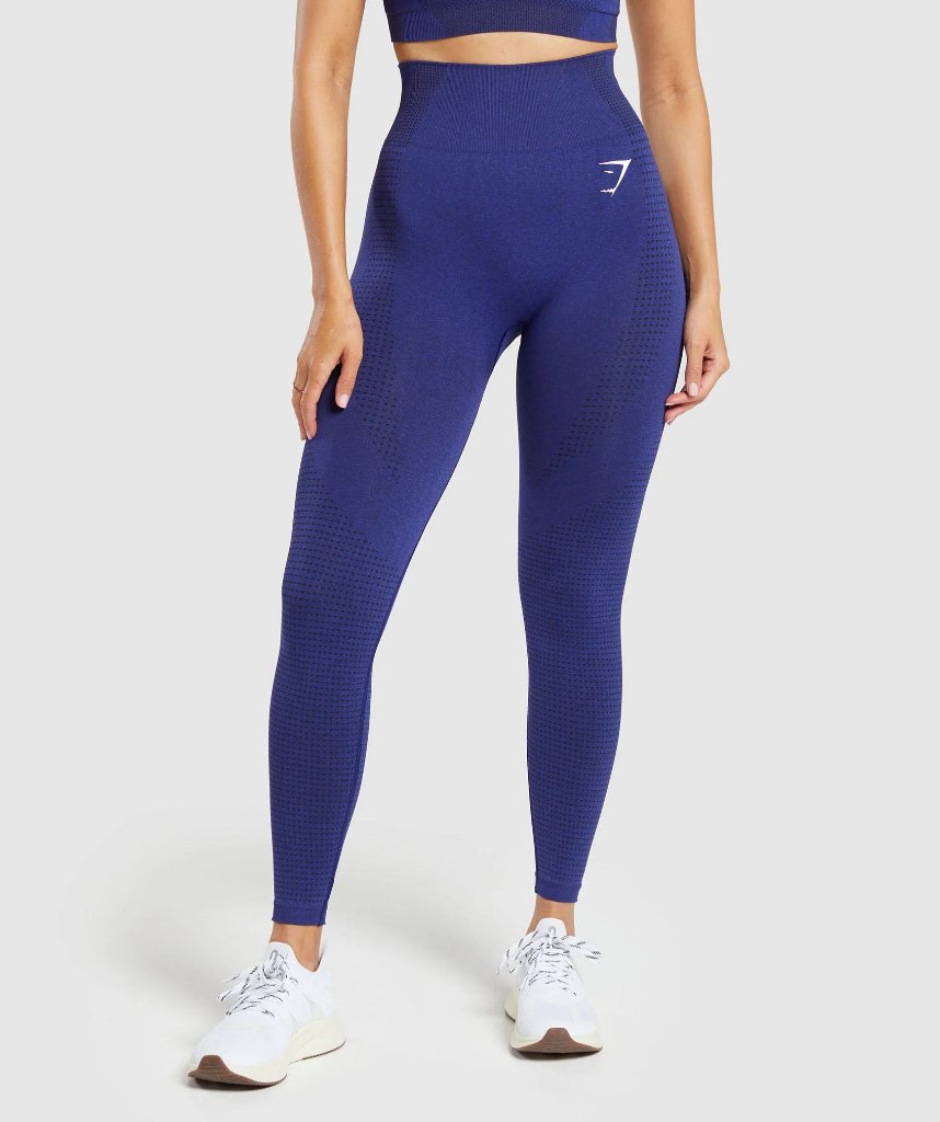 Gymshark Vital Seamless 2.0 Leggings - Cobalt Purple Marl - XS - 
