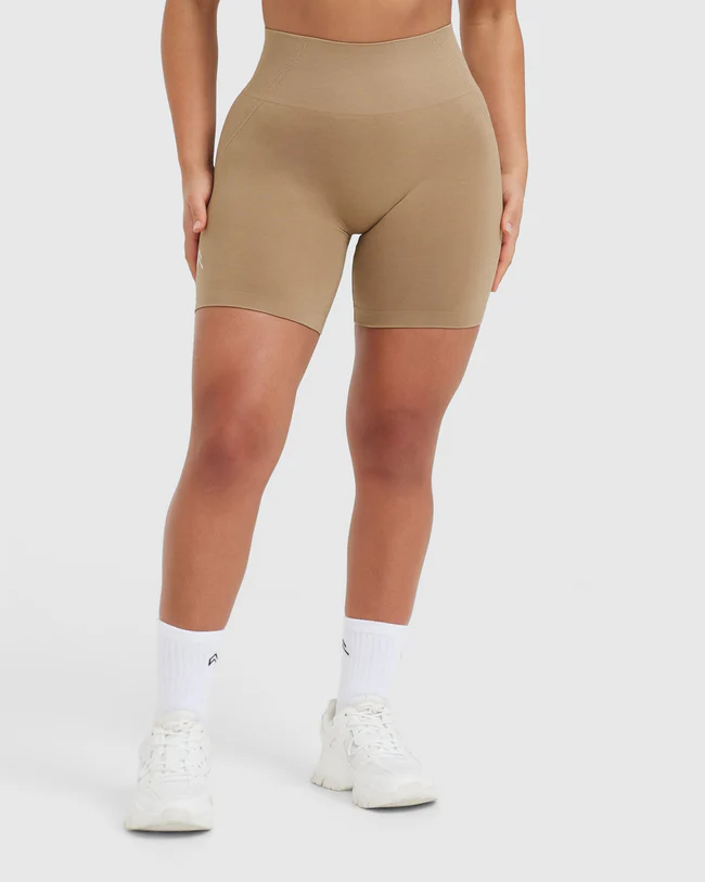 Effortless Seamless Shorts - Dune Brown - L