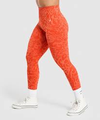 Gymshark Adapt x Whitney Leggings - Flare Orange/Sorbet Orange - XS -