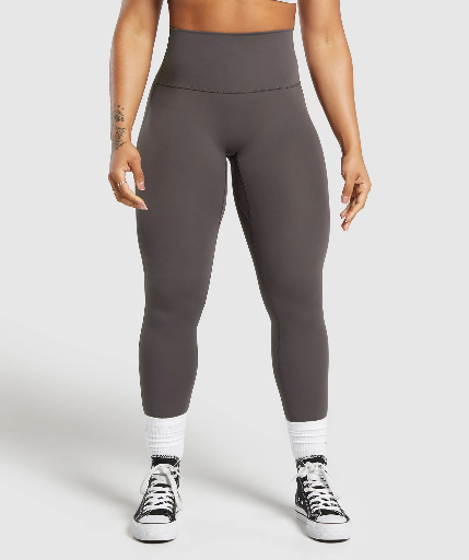 Gymshark Legacy Regular Leggings - Greyed Purple - XS -