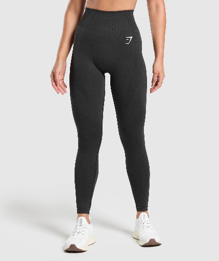 Gymshark Vital Seamless 2.0 Leggings - Black Marl - XS