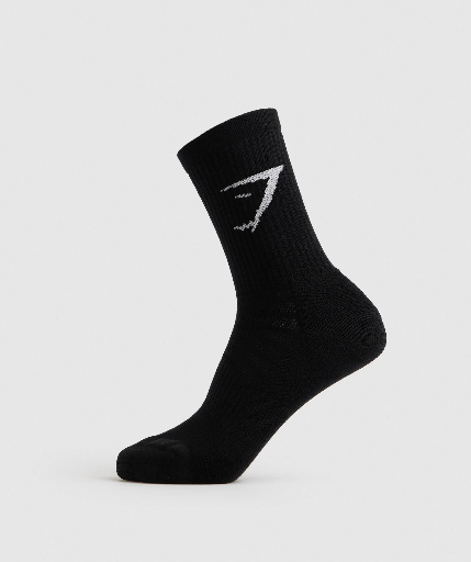 Gymshark Crew Socks - Black - M 