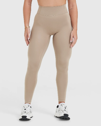 Timeless High Waisted Leggings -  Sandstone - S - Long