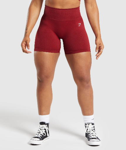 Gymshark Adapt Fleck Seamless Shorts - Reps Red/Conditioning Red - XS